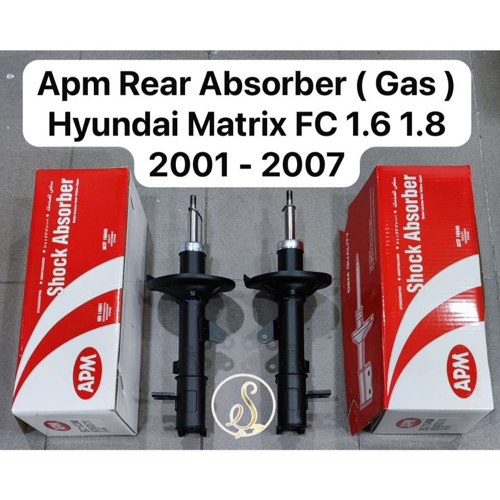 (100% ORIGINAL) APM HYUNDAI MATRIX FC 1.6 1.8 2001-2007 REAR ABSORBER ...