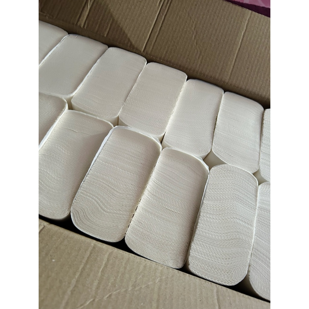 (16 PACKS) M-Fold Hand Towel Tissue (225mm x 220mm) - Virgin Pulp ...