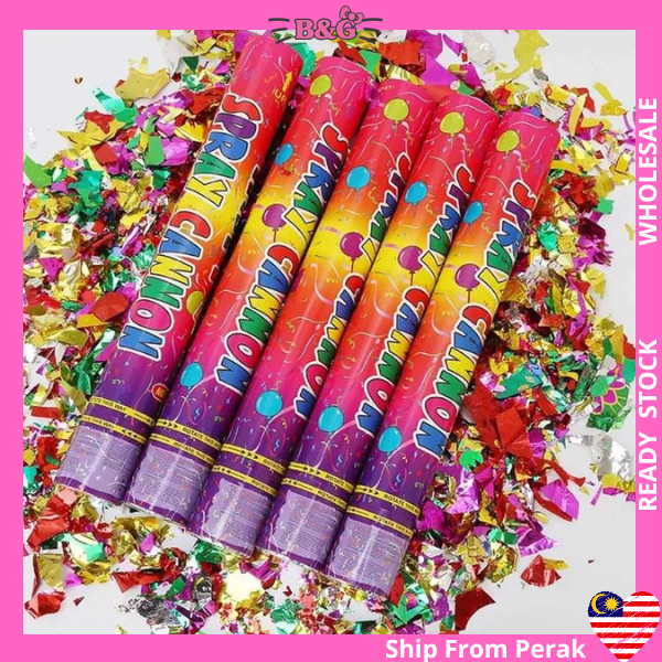 Ready Stock (58/48/38/28)cm Twist Style Party Popper Pop / Mercun Parti ...