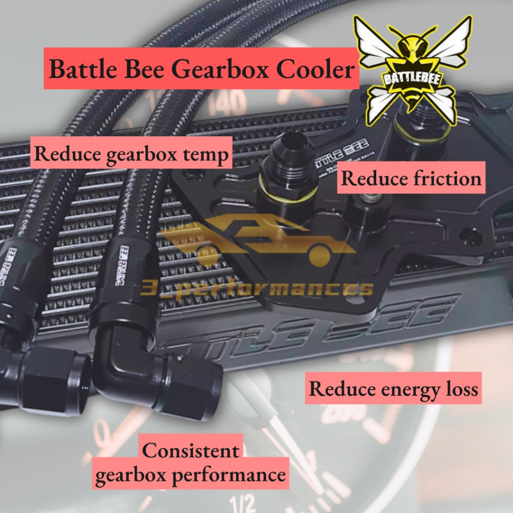 Universal Battle Bee ATF CVT Gearbox Cooler Myvi Ativa Vios Altis Yaris ...