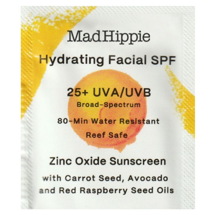 Mad Hippie Hydrating Facial Sunscreen SPF 25+ Broad Spectrum (3 ml ...