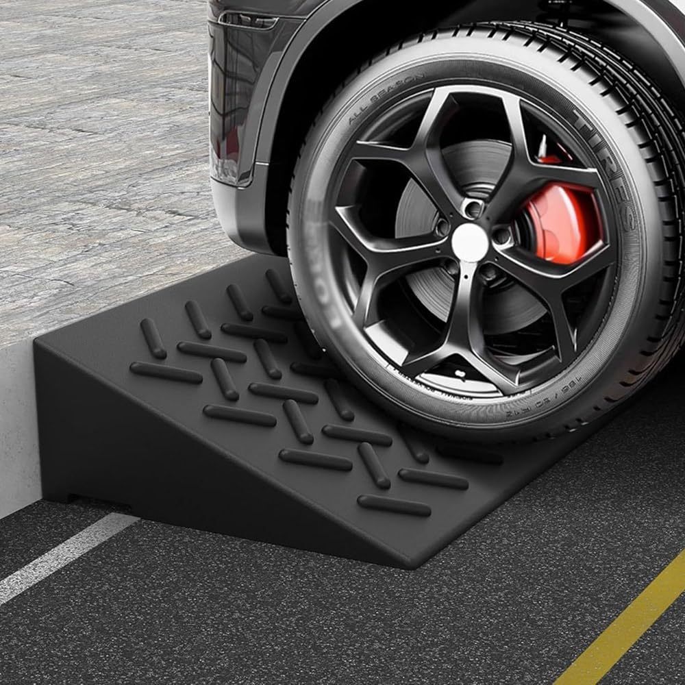 100cm Heavy-Duty Driveway Ramp Rubber Curb Ramp Step Ramp Slope Ramp ...