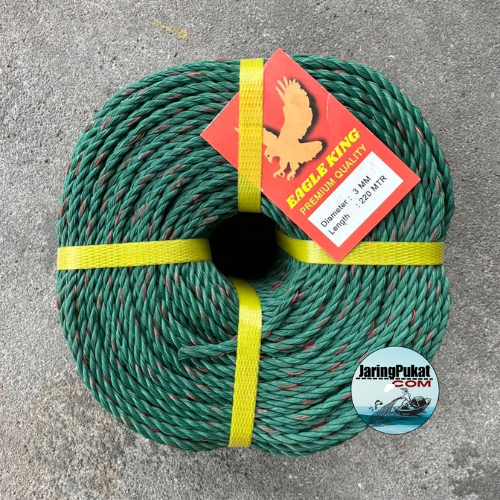 3MM & 3.5MM PE TALI PE ROPE 3STARND 220Meter | Shopee Malaysia
