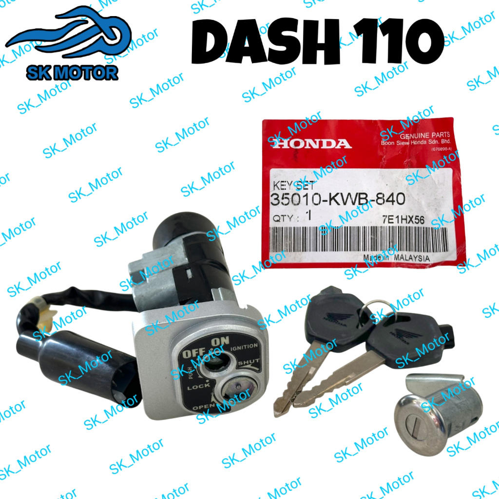 Honda WAVE110 WAVE 110 / DASH 110 V1 V2 Original Ignition Main Switch ...