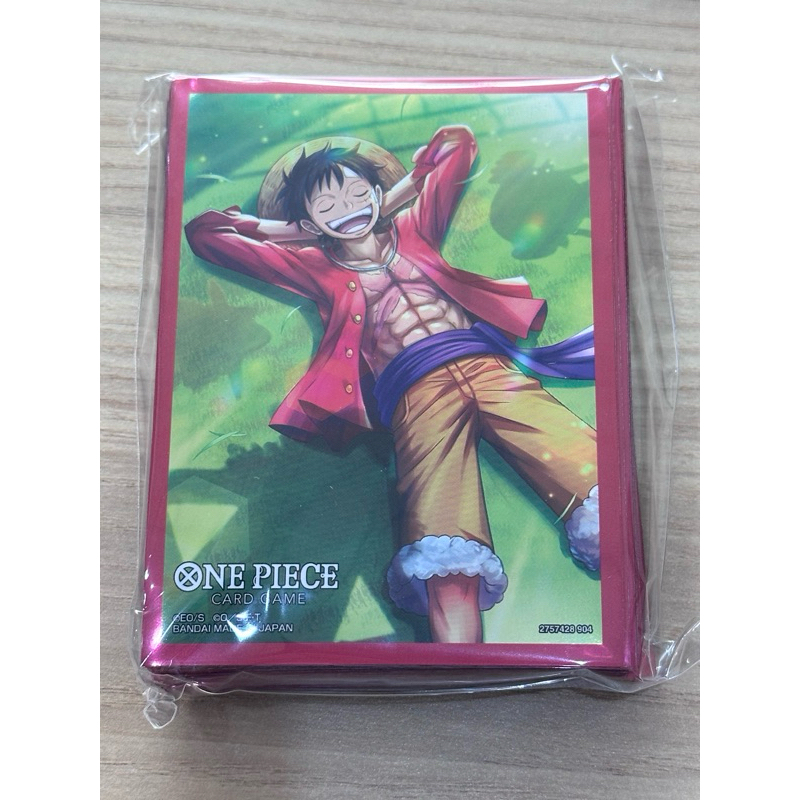 Official One Piece Card Game Sleeves - Monkey D. Luffy Pirate Flag Design -  10 Premium Sleeves - Limited