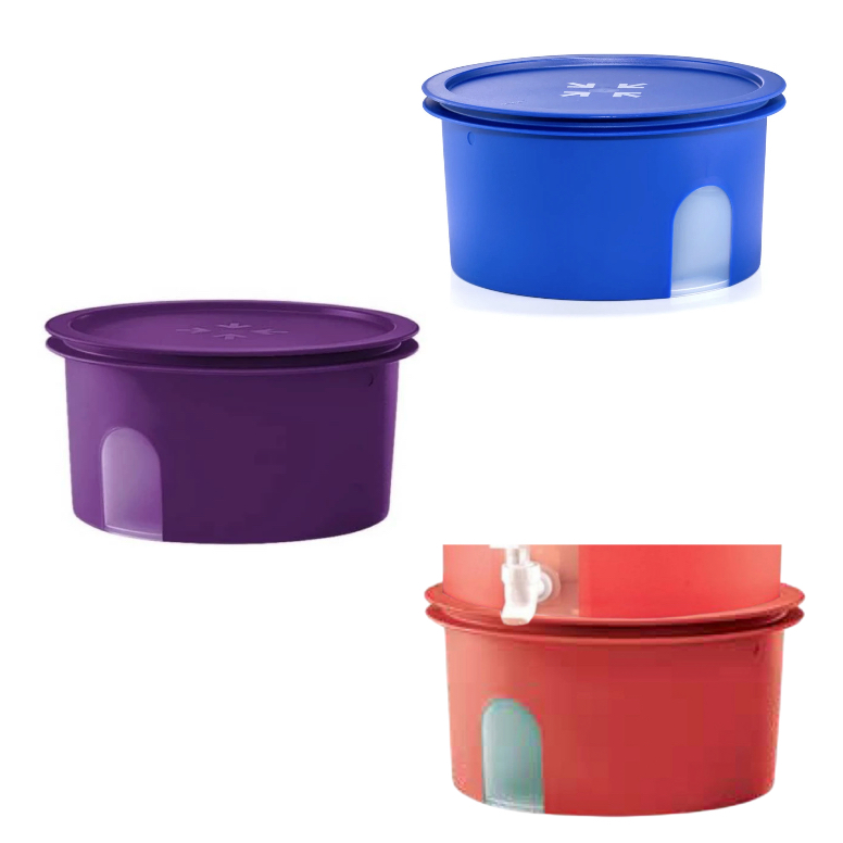 Tupperware Gamme Iso Tup 3,4L + Passoire 2,25L - Couleur Violet - Occasion