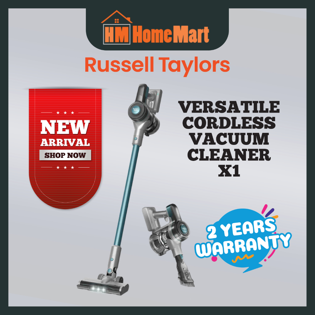 RUSSELL TAYLORS Versatile Cordless Vacuum Cleaner X1 (2 Year Warranty ...