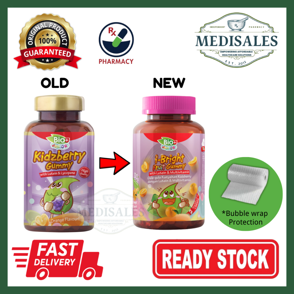 BIOPLUS JUNIOR I-BRIGHT FRUIT GUMMY 80'S WITH LUTEIN & MULTIVITAMIN ...