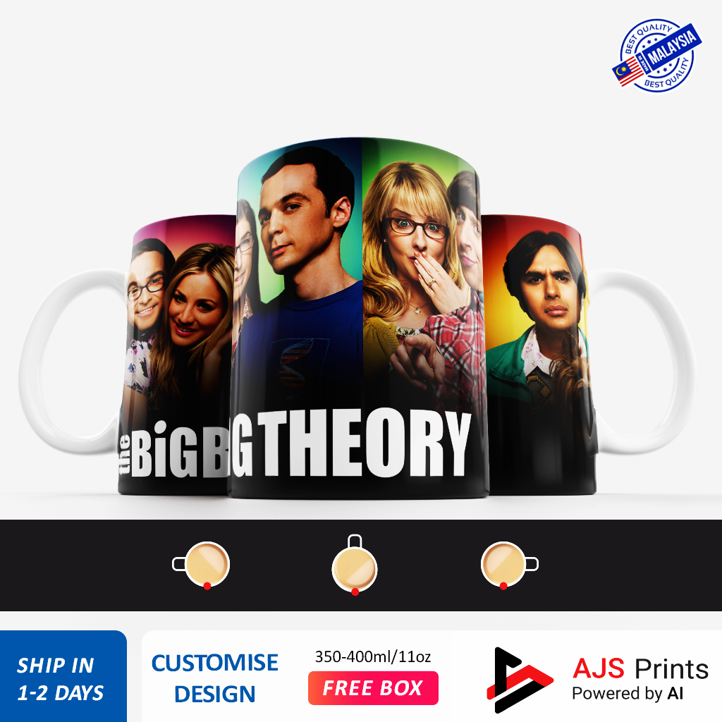 (READY STOCK) BIG BANG THEORY Creative Coffee Mug/Cup GIFT (Sheldon ...