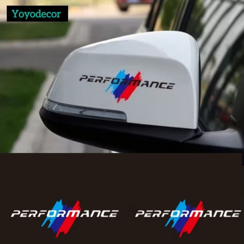 1pair KK M performance car rear decoration sticker for bmw | Shopee ...