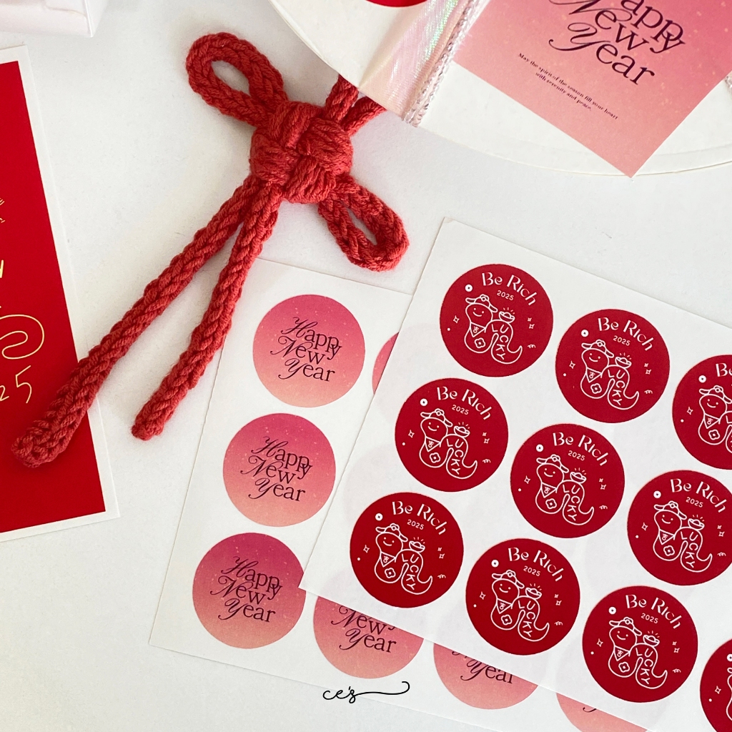 🇲🇾 Pelekat Stiker Tahun Baru Cina | CNY Chinese New Year Label Sticker ...