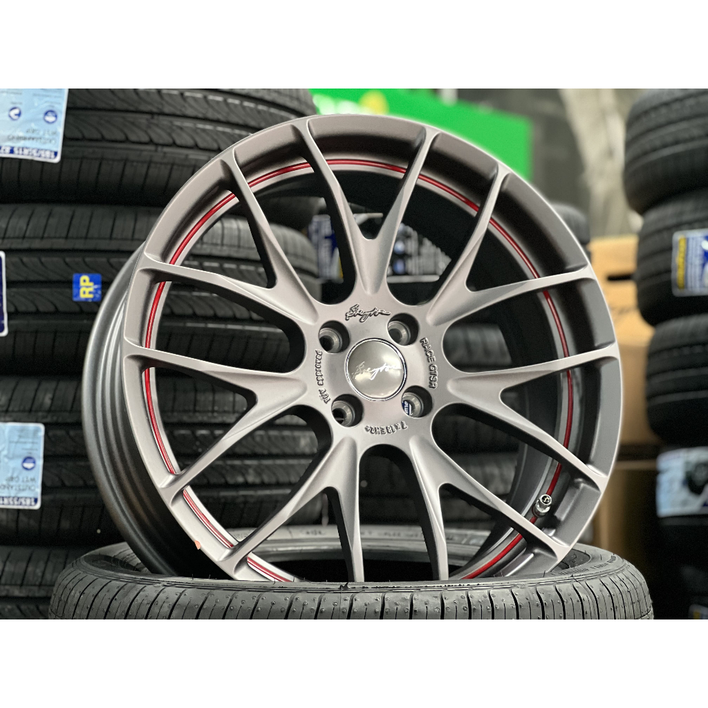 NEW 18X7J Breyton GTSR Rim (set of 4) 4X100 Gunmetal for Ativa City ...