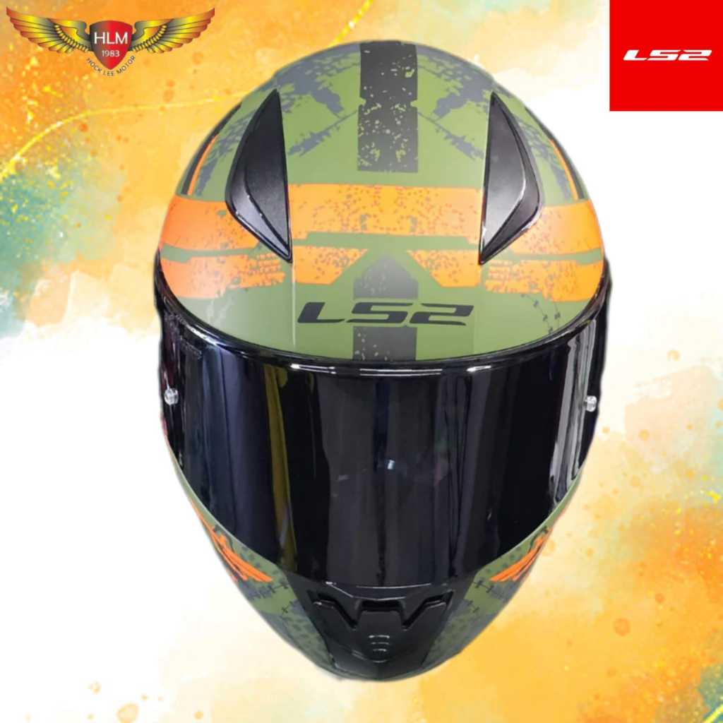 LS2 FF353 RAPID II SPOILER THUNDER BIRDS MATT ORANGE FULLFACE HELMET ...