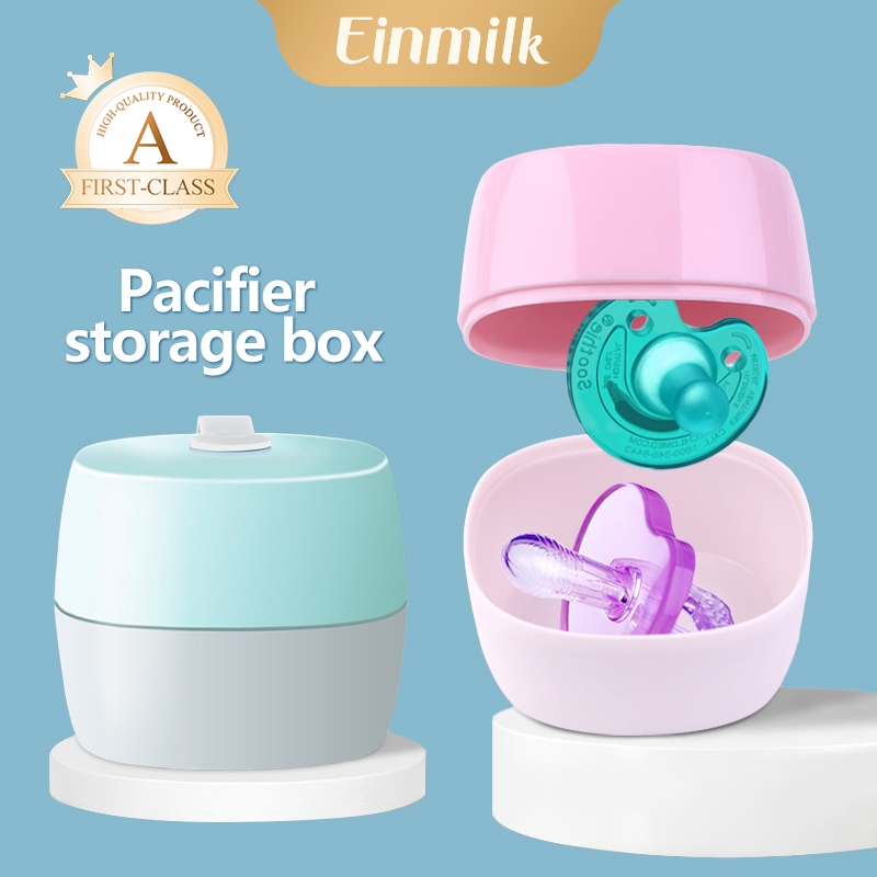 Einmilk PP Baby Pacifier Storage Case Baby Soother Pacifier Nipple Case ...