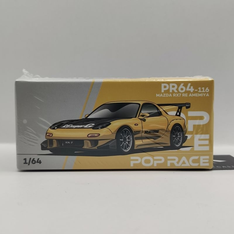 Pop Race Mazda RX7 FD3S RE-AMEMIYA HEC S24 &ndash; Scala 1/64 &ndash; Blu E Rosa Cromato