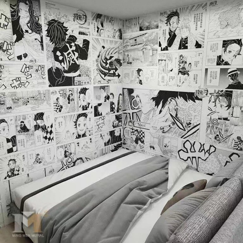 (READY STOCK)Manga Style Wallpaper – Anime Comic Panel Design | Shopee ...