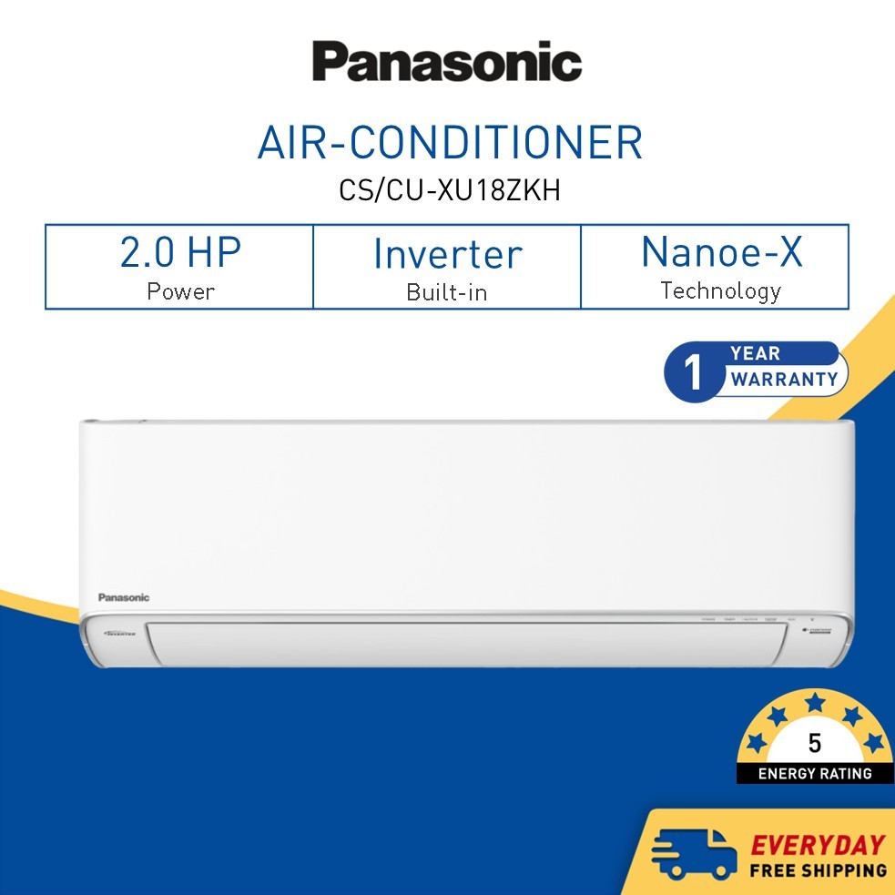 Panasonic Inverter R32 Xu Series Air Conditioner (1.0Hp-2.5Hp) Cs/Cu ...