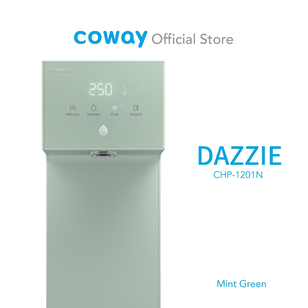 Coway DAZZIE Mint Green Water Purifier/Dispenser with Hot, Cold ...