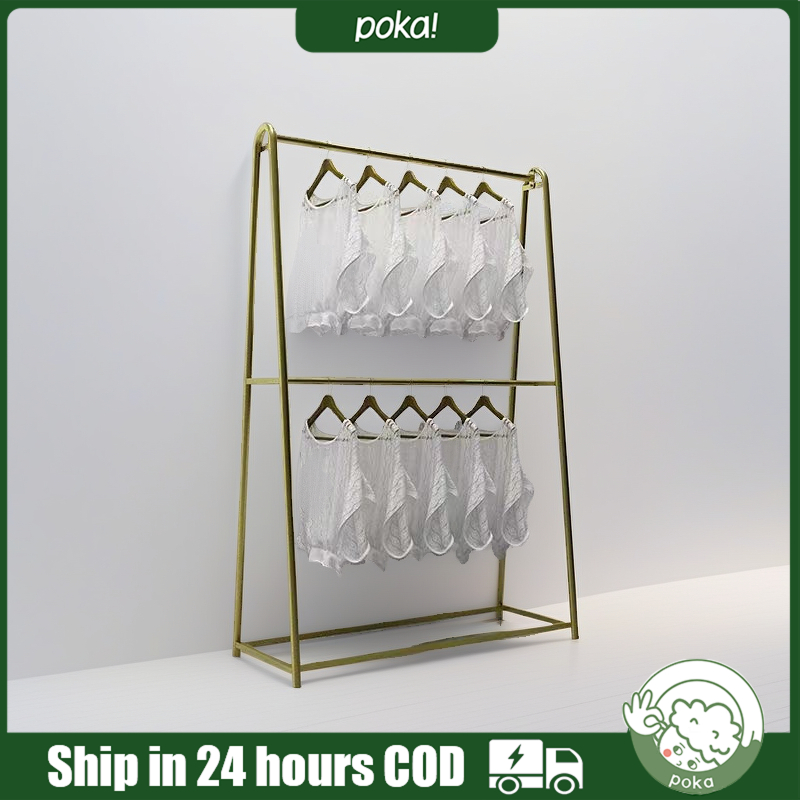 Steel Pipe Clothes Rack Penyangkut Baju Wedding Dress Clothes Shop Rak ...