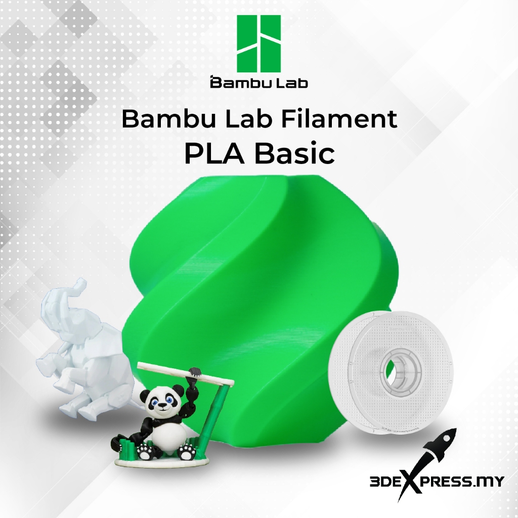 Bambu Lab PLA Basic - 3D Printer Filament 1KG Refill / With Spool