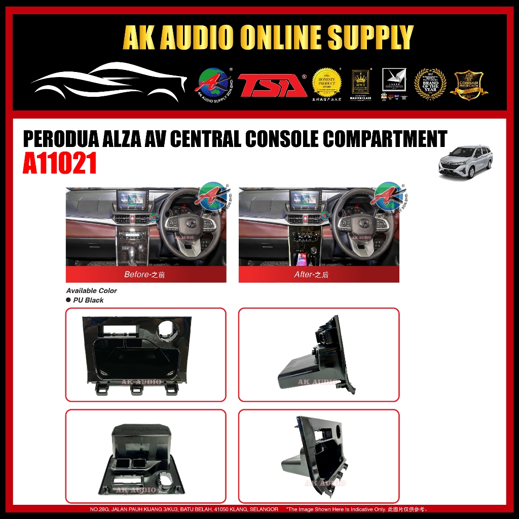 Perodua Alza 2022 - 2025 AV Center Console Compartment Accessories ...