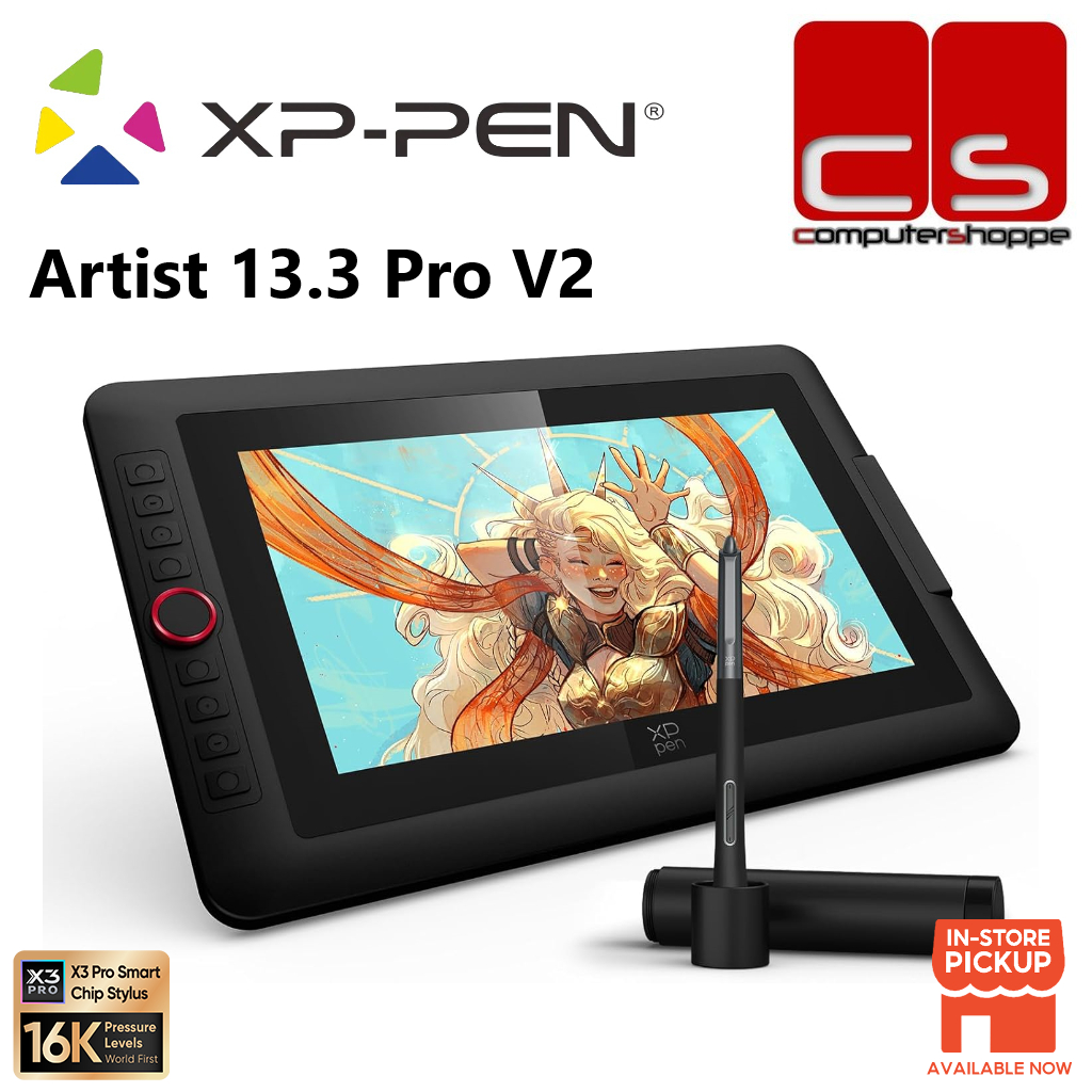 XP-Pen Artist 13.3 Pro V2 13.3'' FHD IPS Display Drawing Tablet ...