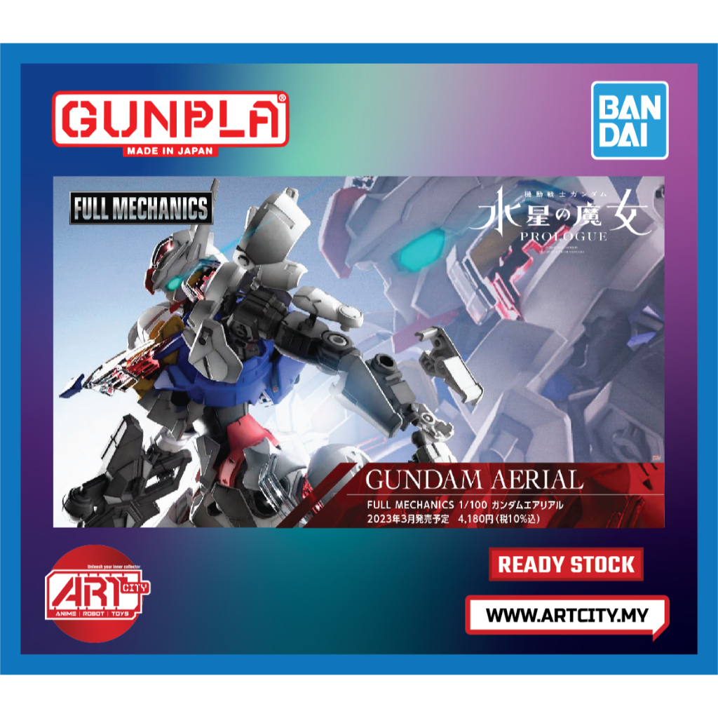 (READY STOCK) Bandai Full Mechanics - FM Gundam Aerial - 1/100 Scale ...