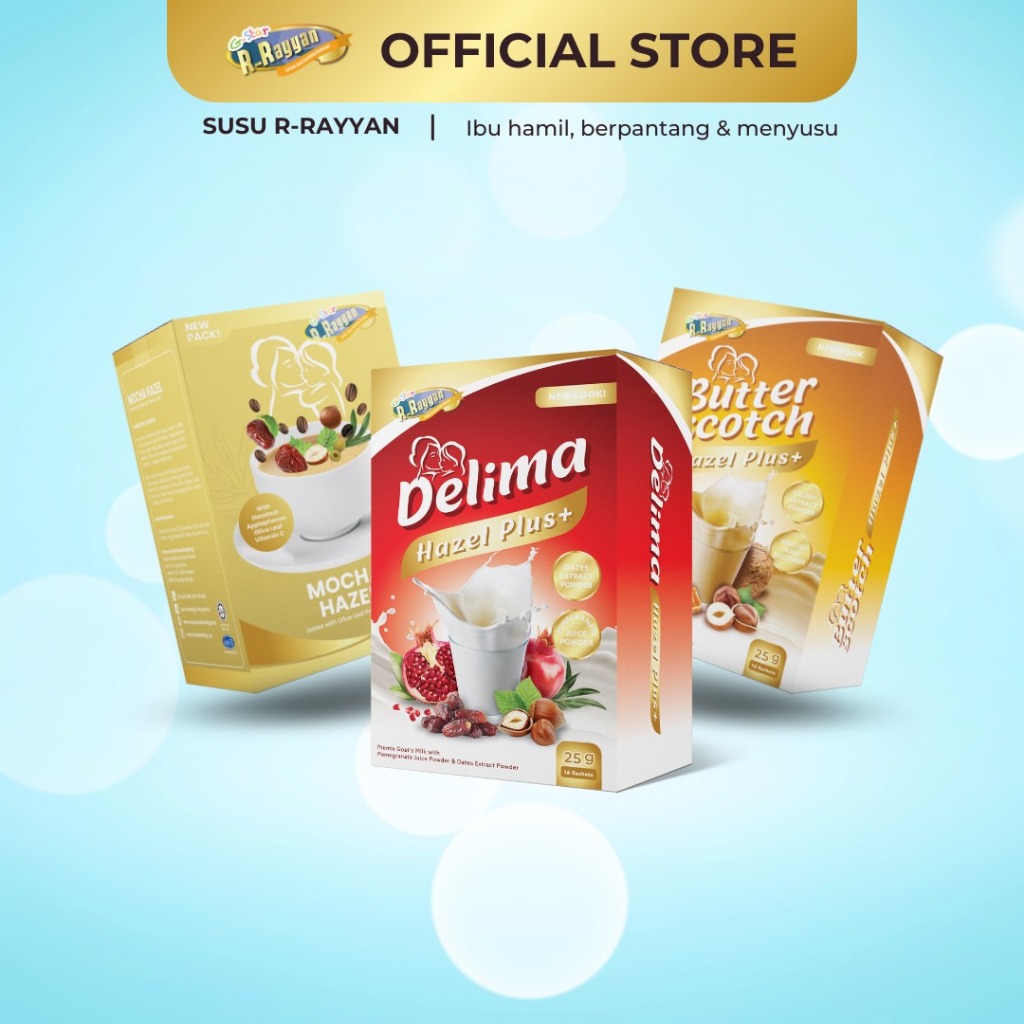 R RAYYAN Milkbooster Set Mama 16 sachet untuk ibu berpantang hamil dan ...