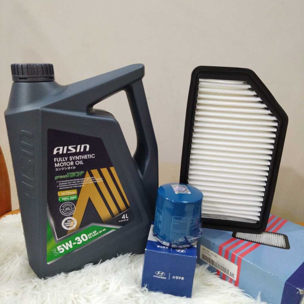 HYUNDAI VELOSTER, KIA RIO UB AIR FILTER + OIL FILTER + AISIN 5W30 API ...