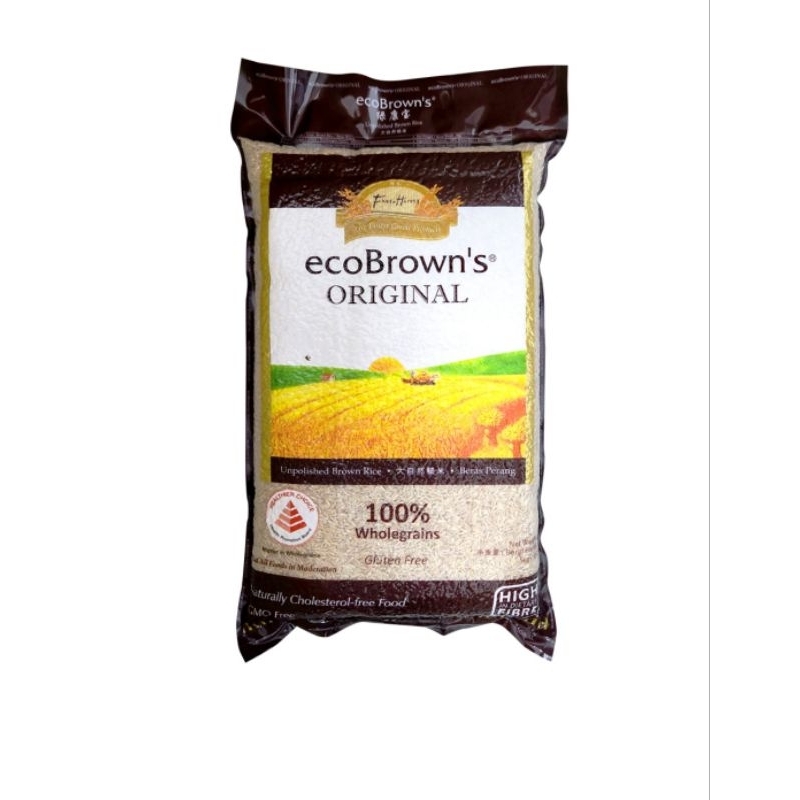 ECOBROWN'S Halal Unpolish Brown Rice 5kg | Shopee Malaysia
