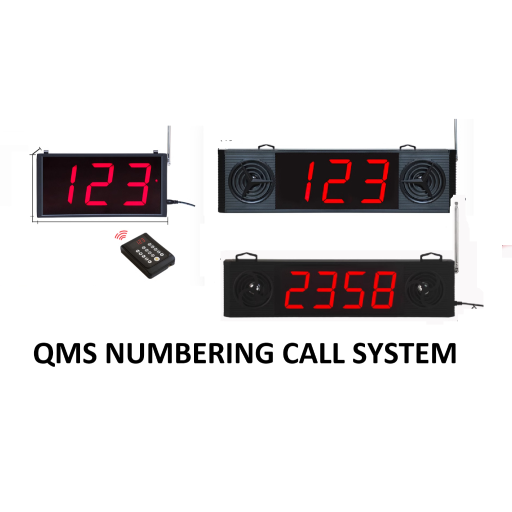 Queue QMS Restaurant Wireless Number Keypad Call Queue System Counter ...