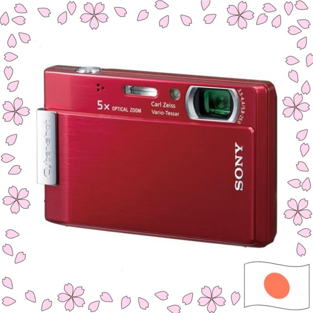 SONY Digital Camera Cyber-Shot T100 Red DSC-T100 R USED CAMERA