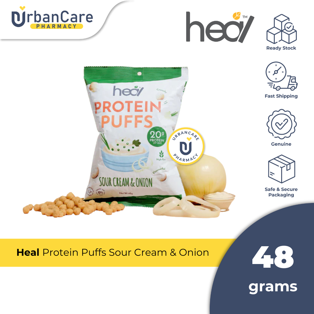 Heal Protein Puffs Sour Cream & Onion (48g) | Shopee Malaysia