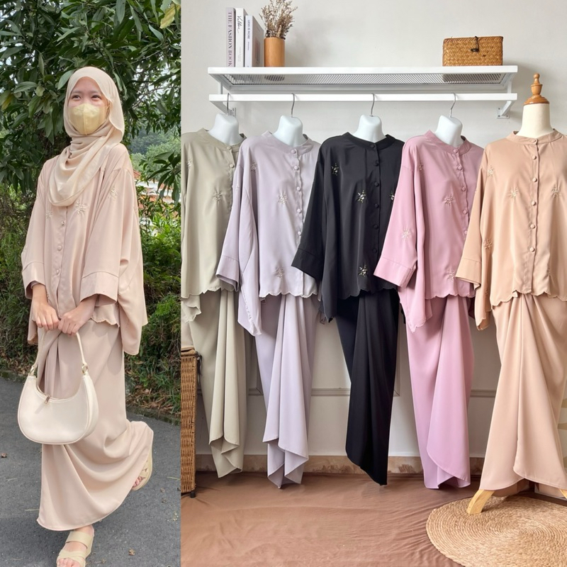 Tihany Kurung Pario | Raya 2025 | Set Pario | Baju Kurung Murah | Baju ...
