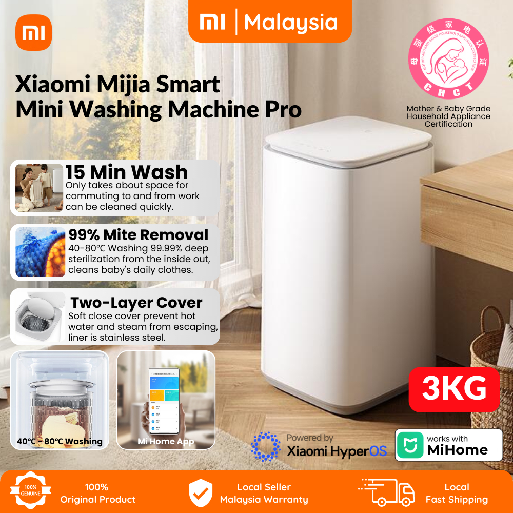 Xiaomi Mijia Smart Mini Washing Machine Pro 3kg App Control Top