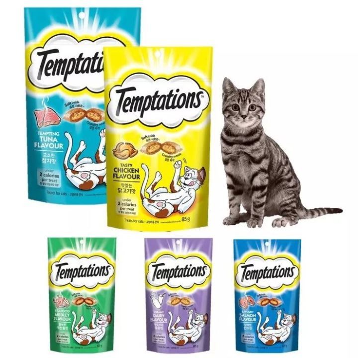 Temptations Cat Treats Assorted Flavours 75g/160g | Shopee Malaysia