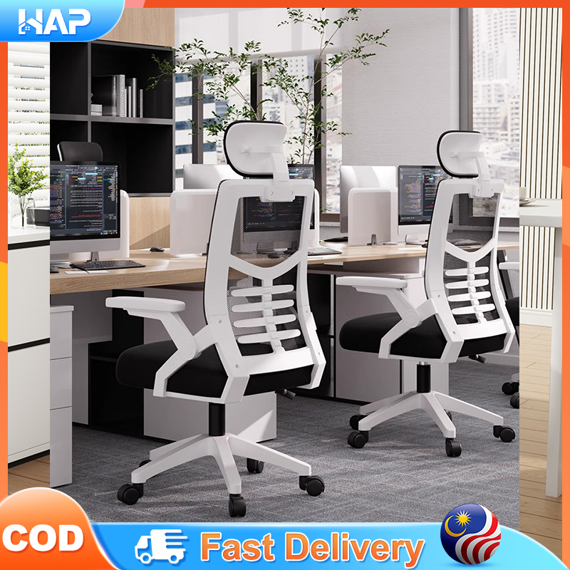 HAP⚡READY STOCK⚡Ergonomic Office Chair Kerusi Gaming Chair with ...