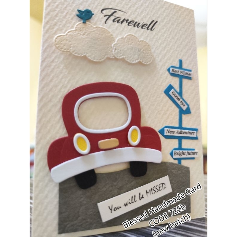 Handmade cards - Farewell / Goodbye / New advanture / miss you Card (A6 ...