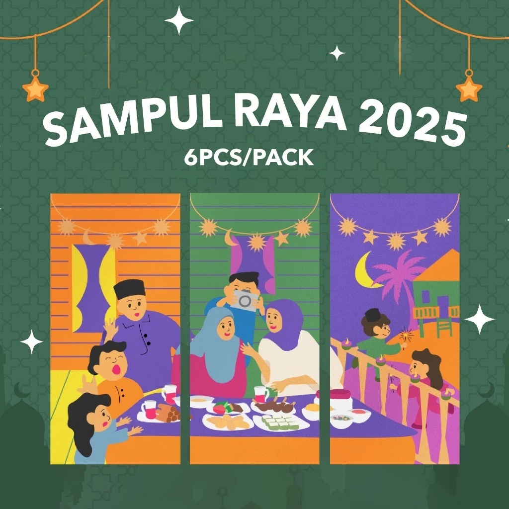 GILDAN Premium Sampul Raya Packet Selamat Hari Raya Aidilfitri 2025 - 6 ...