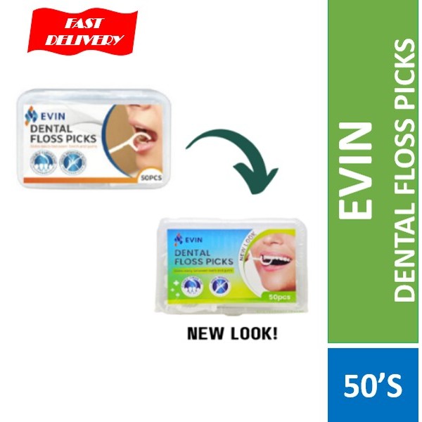 EVIN DENTAL FLOSS PICKS 50'S | Shopee Malaysia