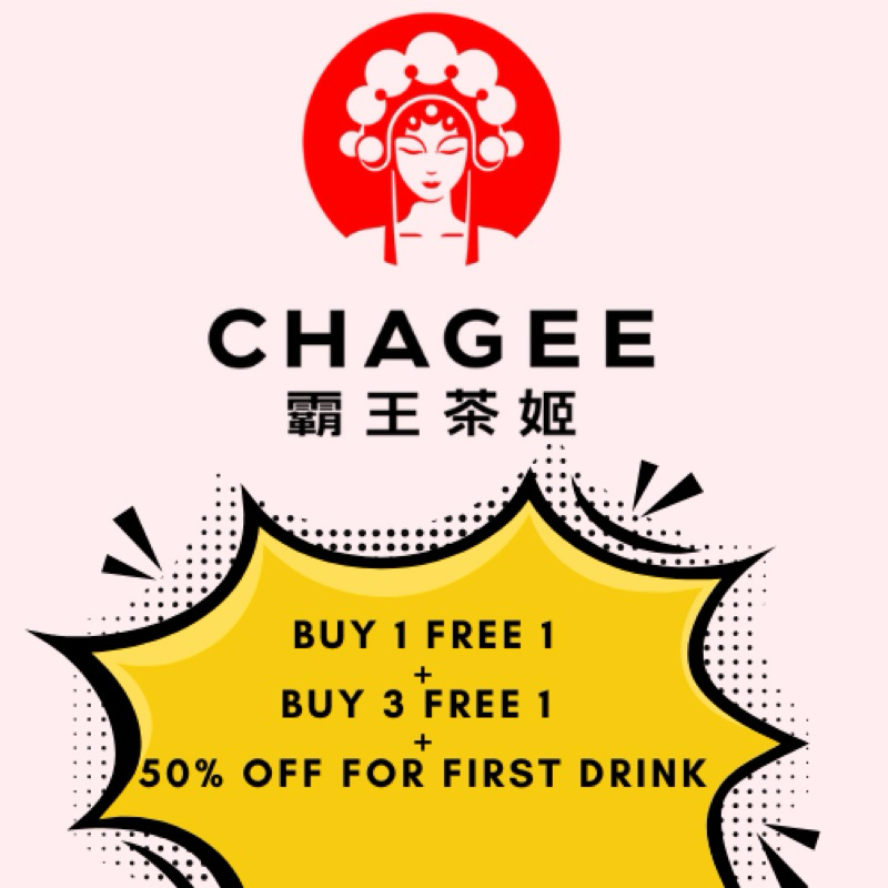 『E-VOUCHER』CHAGEE BUY 1 FREE 1, BUY 3 FREE 1, 50% OFF FOR WPO | Shopee ...