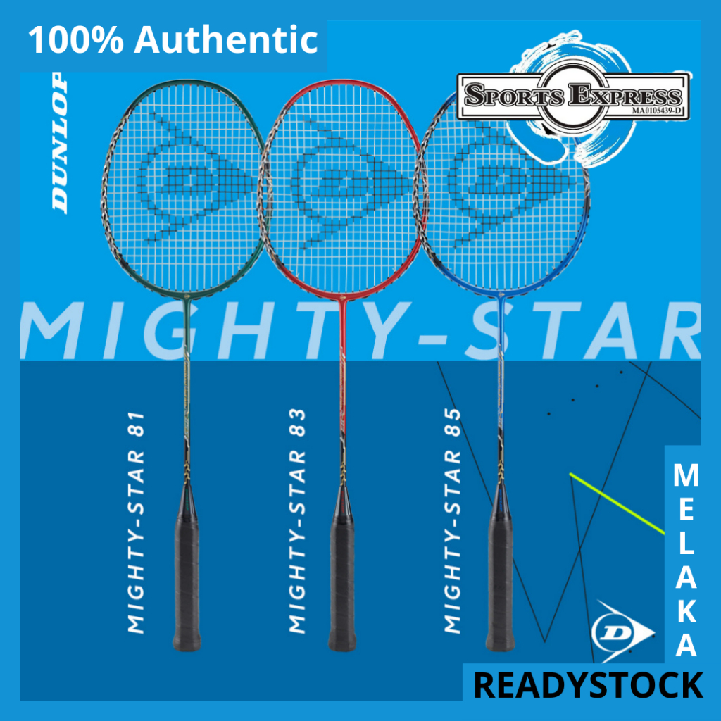 Dunlop Badminton Racket Mighty Star 81/83/85 G6 HL Raket Badminton ...