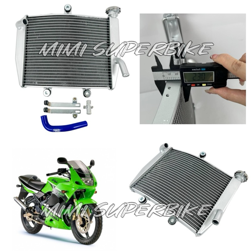 KAWASAKI ZX150 RR150 RACING BIG RADIATOR 23MM ALLOY ZX NINJA150 NINJA ...