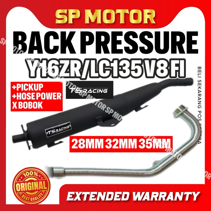 YAMAHA Y16 Y16ZR / LC135 V8 FI SUPER BACK PRESSURE RACING EXHAUST PIPE ...