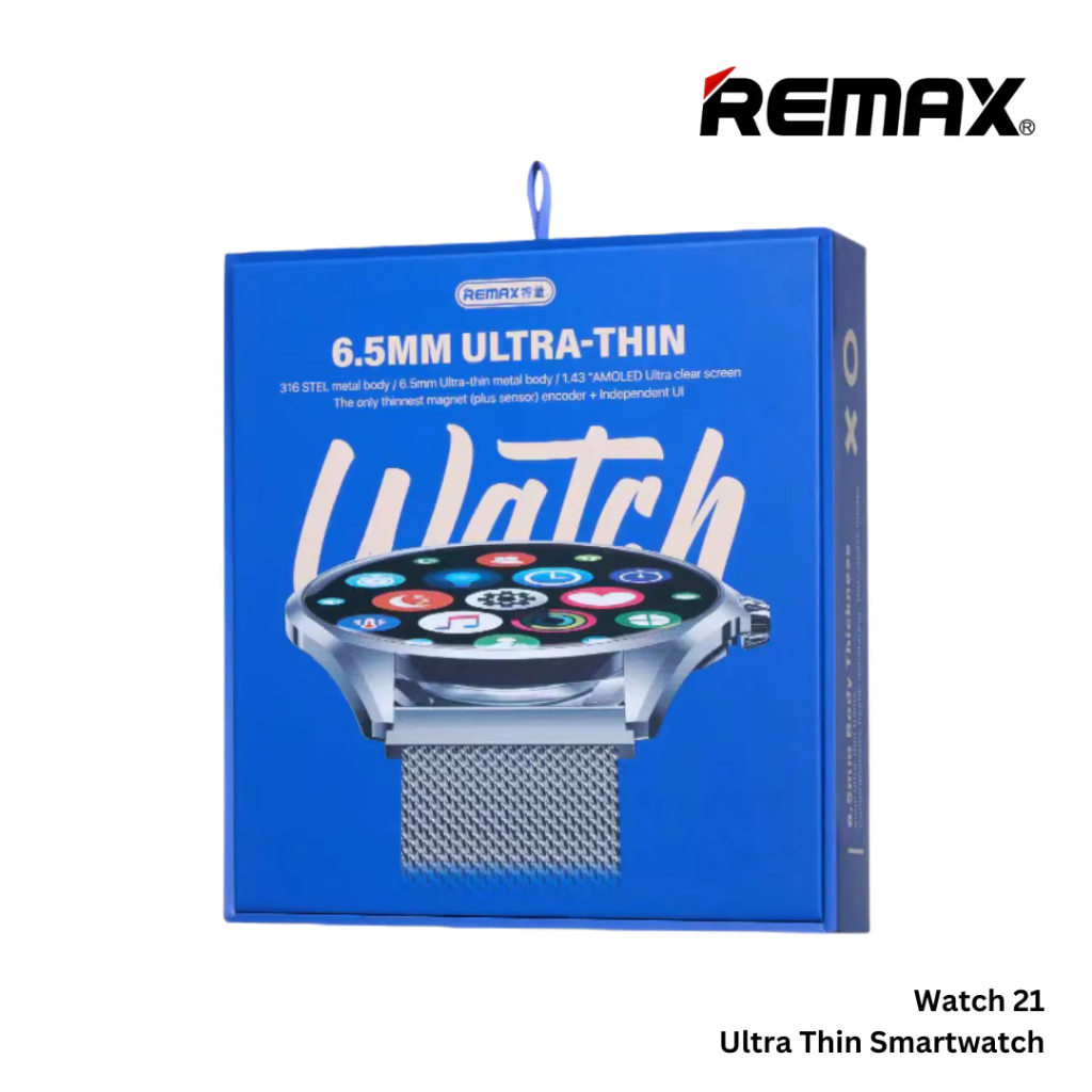 Remax Watch 21 Ultra Thin iP67 Waterproof Smartwatch - Stainless Steel ...