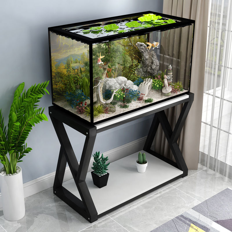 Rectangular Fish Tank Base with Cabinet Stand Household Stainless Steel ...