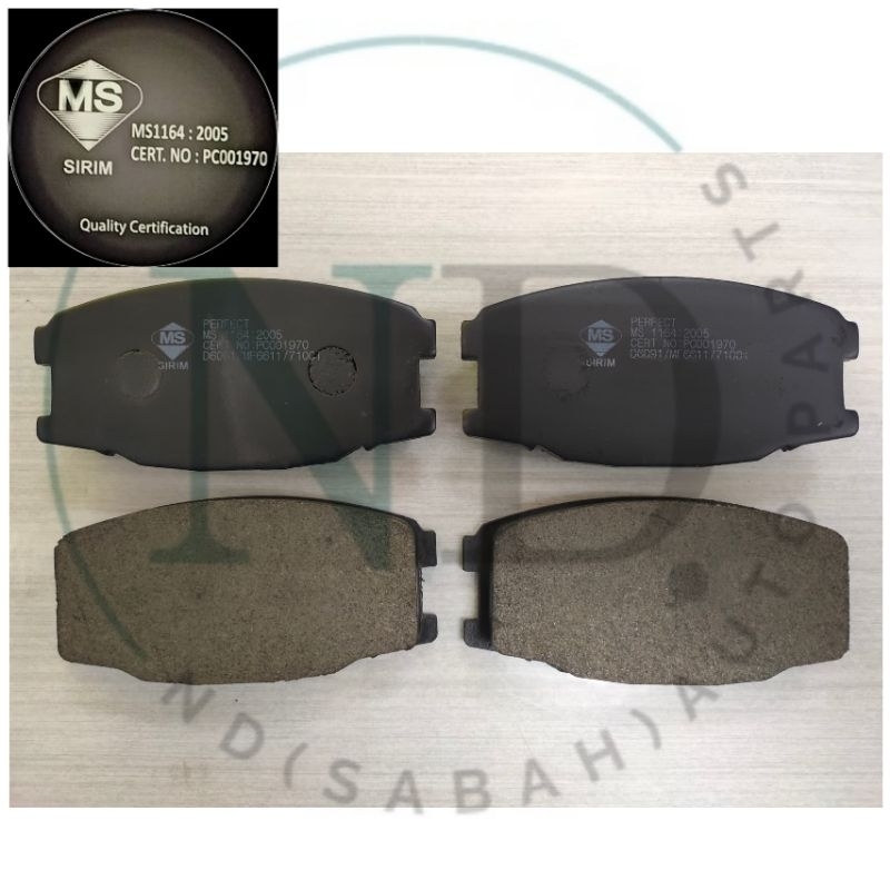 MITSUBISHI CANTER D6091 FRONT & REAR BRAKE PAD (8PCS) | Shopee Malaysia