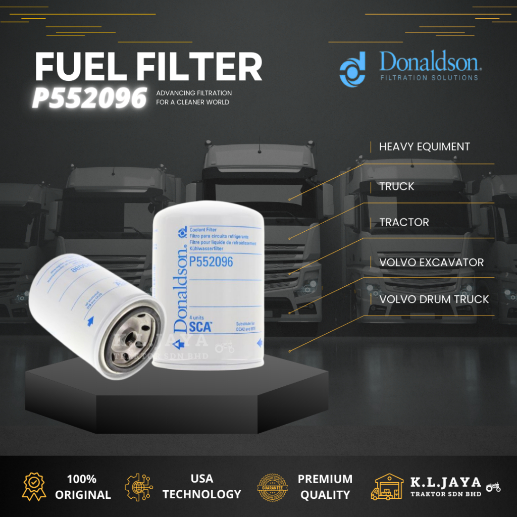 ORIGINAL DONALDSON P552096 FUEL FILTER REPLACEMENT ENGINE PARTS [HEAVY ...