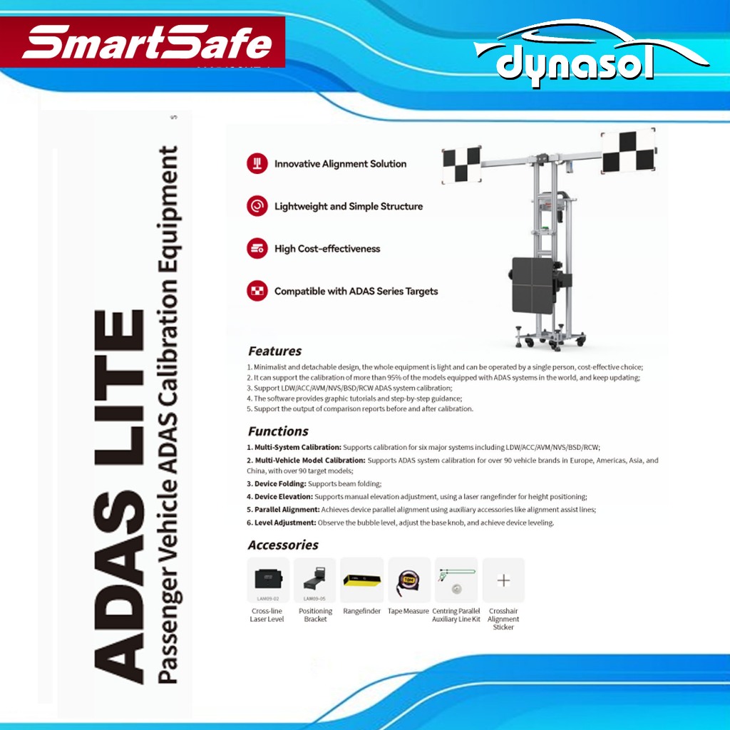 SMARTSAFE ADAS LITE Passenger Vehicle ADAS Calibration Equipment ...