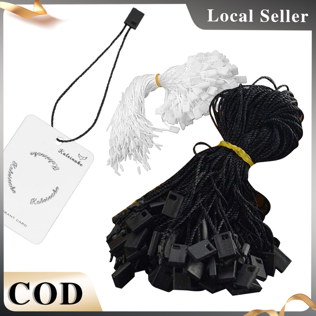 1000Pcs Hang Tag String Black/White 7
